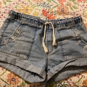 One Teaspoon Shabby Bandit Denim Shorts Size Small NWOT